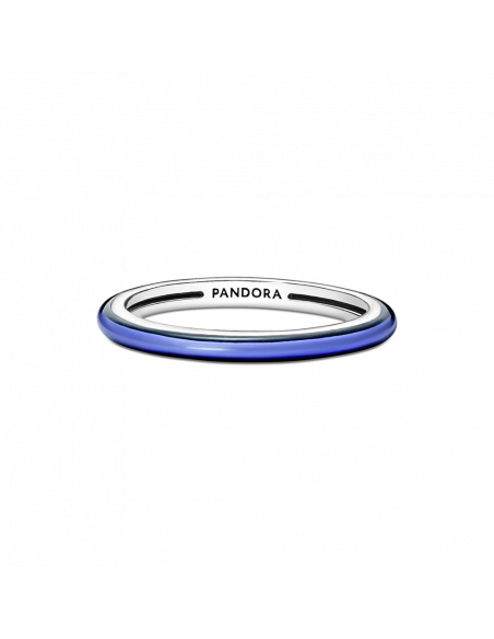 Anillo en plata de ley Azul Eléctrico Pandora ME