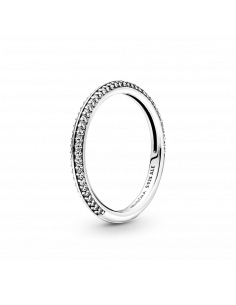 Anillo en plata de ley en Pavé Brillante Pandora ME
