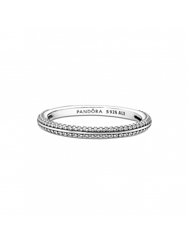Anillo en plata de ley en Pavé Brillante...