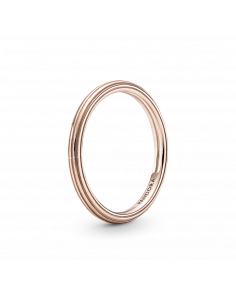 Anillo con recubrimiento en oro rosa de 14k Línea Pandora ME