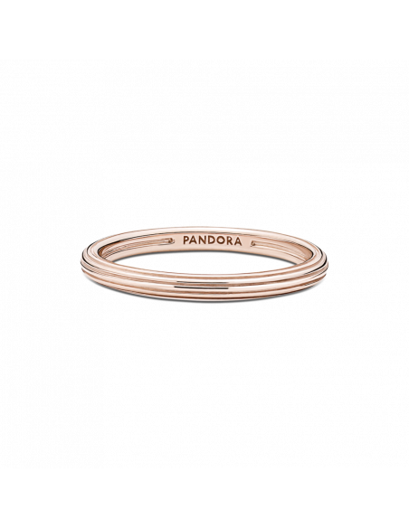 Anillo con recubrimiento en oro rosa de 14k Línea Pandora ME