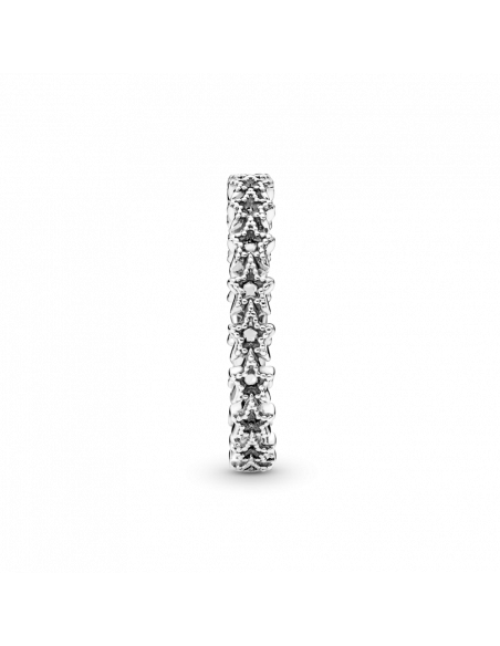 Anillo en plata de ley Banda de Estrellas Asimétricas