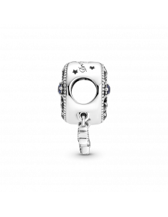 Charm en plata de ley Estrella & Luna Creciente 2