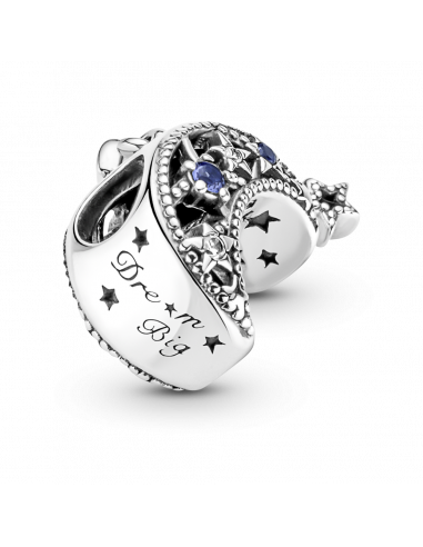 Charm en plata de ley Estrella & Luna Creciente