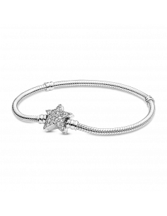 Pulsera Pandora Moments Cadena de Serpiente en plata de...