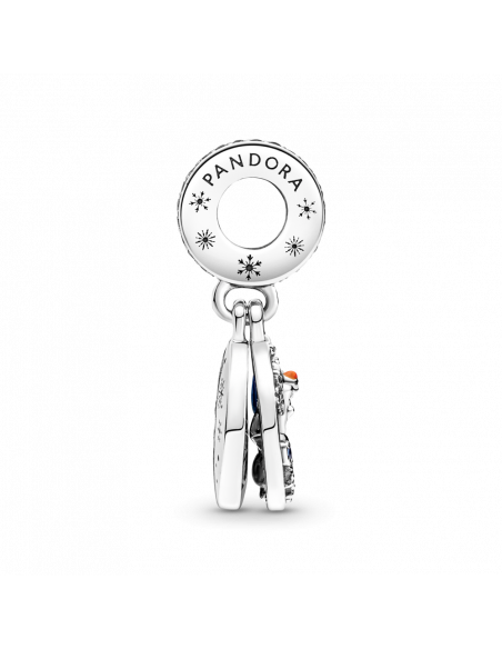 Charm Colgante Doble en plata de ley Olaf de Frozen de Disney