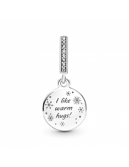 Charm Colgante Doble en plata de ley Olaf de Frozen de Disney