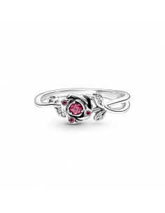 Anillo en plata de ley Rosa de la Bella y la Bestia de... 2