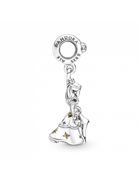Charm Colgante en plata de ley Bella Bailarina de La Bella y la Bestia de Disney