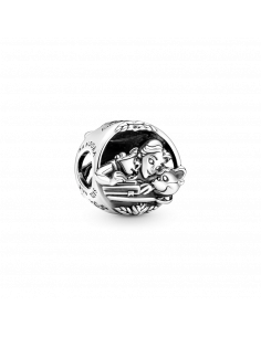 Charm en plata de ley La Bella y la Bestia de Disney