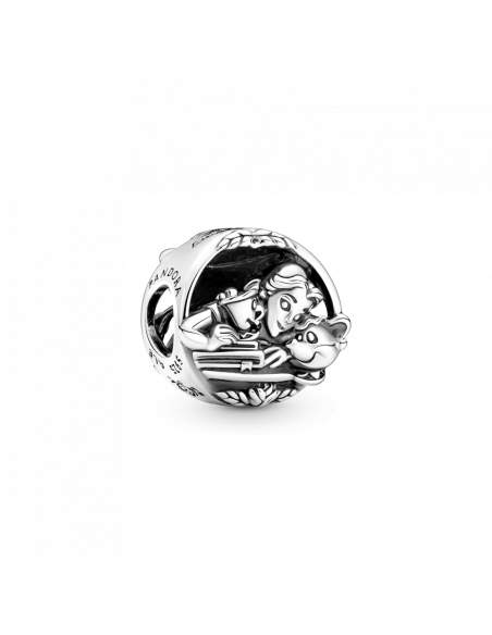 Charm en plata de ley La Bella y la Bestia de Disney