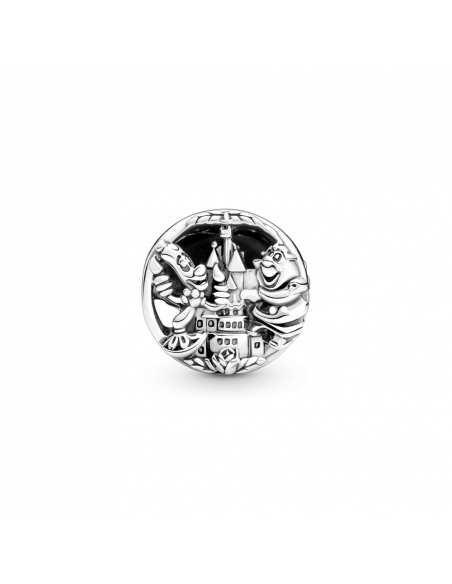 Charm en plata de ley La Bella y la Bestia de Disney