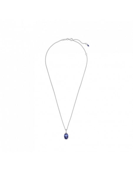 Collar en plata de ley Halo Brillante