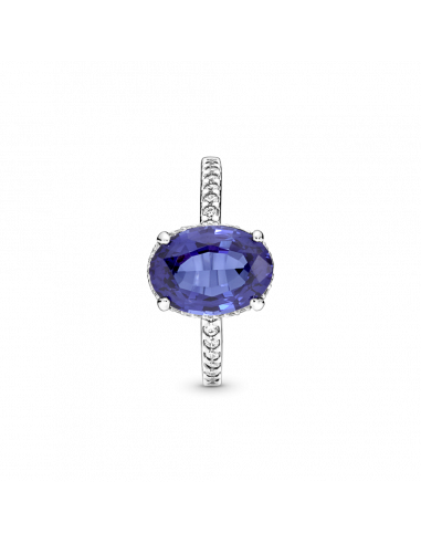 Anillo de compromiso en plata de ley Halo...