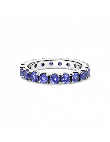 Anillo en plata de ley Eternity Brillante