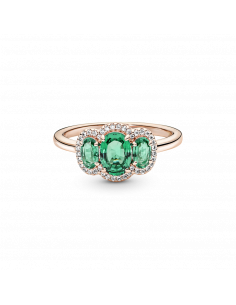 Anillo vintage con un recubrimiento en oro rosa de 14k... 2
