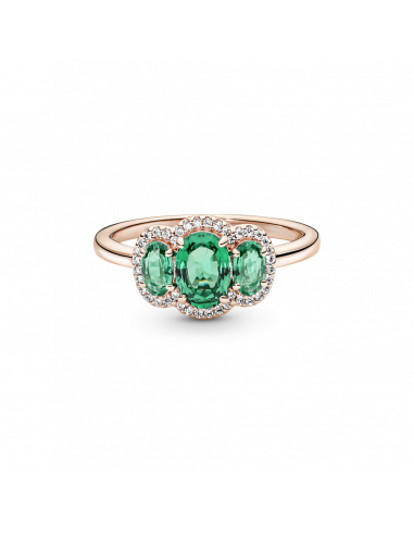 Anillo vintage con un recubrimiento en oro rosa...
