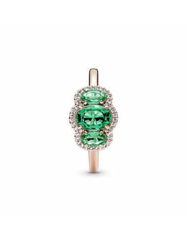 Anillo vintage con un recubrimiento en oro rosa...