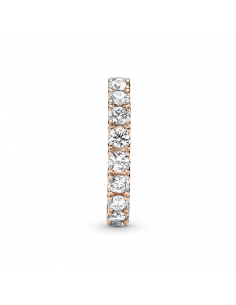 Anillo con un recubrimiento en oro rosa de 14k Eternity... 2