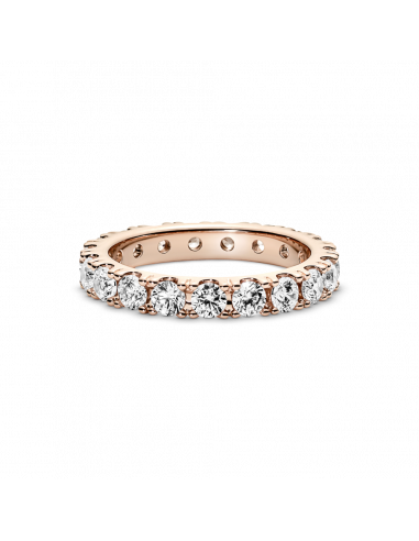 Anillo con un recubrimiento en oro rosa de 14k...