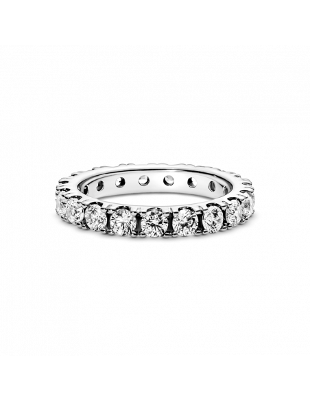 Anillo en plata de ley Eternity Brillante