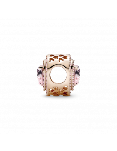 Charm con un recubrimiento en oro rosa de 14k Corazón... 2