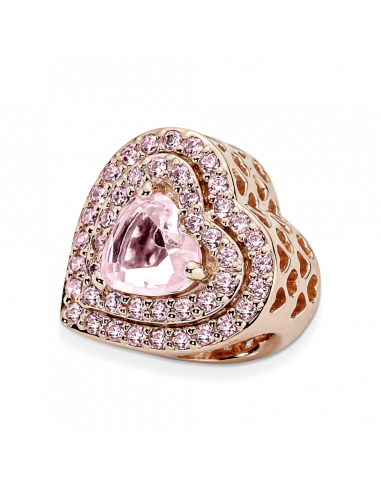 Charm con un recubrimiento en oro rosa de 14k...