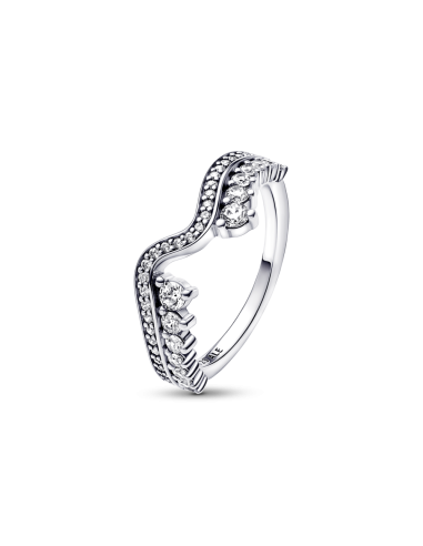 Anillo en plata de ley Ola Asimétrica Brillante