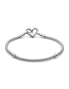 Pulsera Pandora Moments en plata de ley Cadena con Tachuelas 2