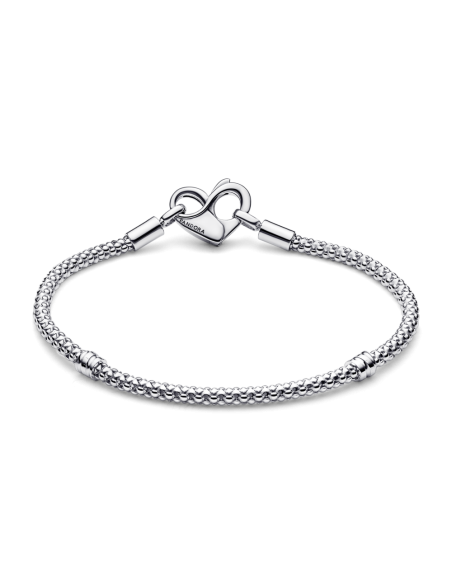 Pulsera Pandora Moments en plata de ley Cadena con Tachuelas