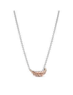 Collar en plata de ley y con un  recubrimiento en oro...