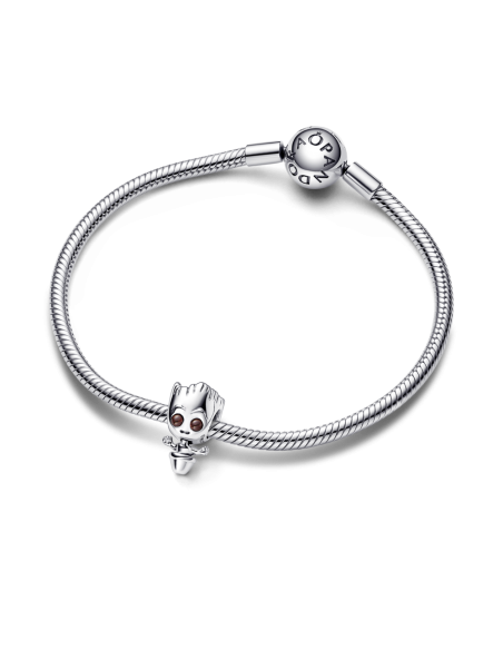 Charm en plata de ley Baby Groot  Bailarín Guardianes de La Galaxia de Marvel