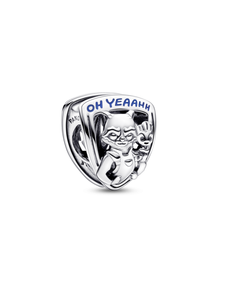 Charm en plata de ley Emblema Rocket Raccoon & Groot Guardianes de la Galaxia de Marvel