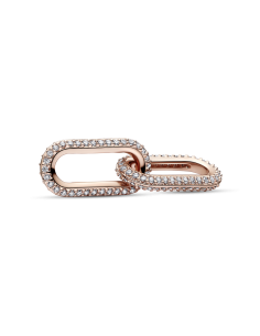 Link Doble Pandora con un recubrimiento en oro rosa de...