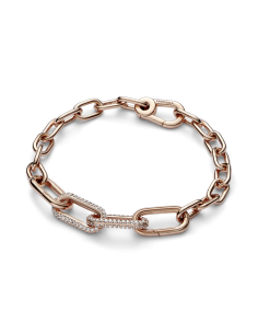 Link Doble Pandora con un recubrimiento en oro rosa de... 2