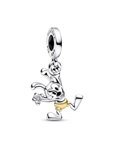 Charm Colgante en plata de ley y en oro de segunda ley de...