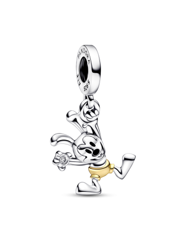Charm Colgante en plata de ley y en oro de segunda ley de 14k 100 Aniversario Oswald de Disney