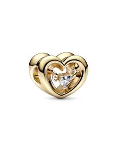 Charm con un recubrimiento en oro de 14k  Corazón...