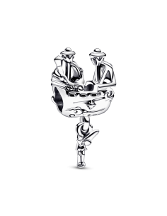 Charm en plata de ley Campanilla & Barco Pirata Capitán...