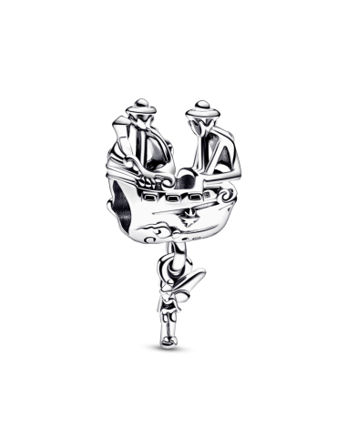 Charm en plata de ley Campanilla & Barco Pirata Capitán Garfio de Disney