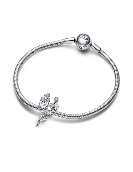 Charm en plata de ley Campanilla & Barco Pirata Capitán Garfio de Disney