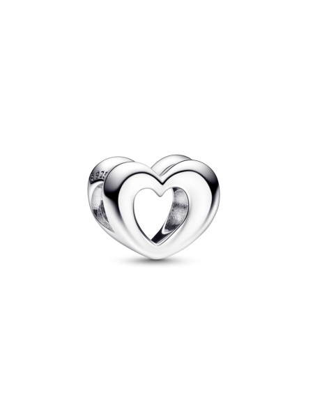 Charm en plata de ley  Corazón Abierto Radiante