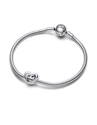 Charm en plata de ley  Corazón Abierto Radiante