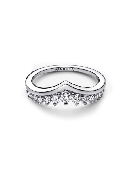 Anillo en plata de ley Deseo Pavé Flotante