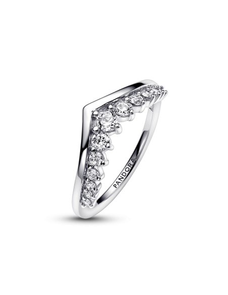 Anillo en plata de ley Deseo Pavé Flotante