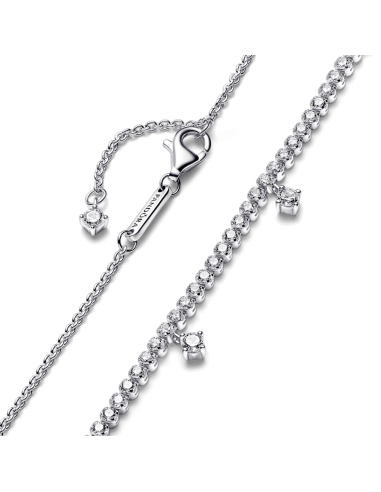Collar en plata de ley Gotas Brillantes
