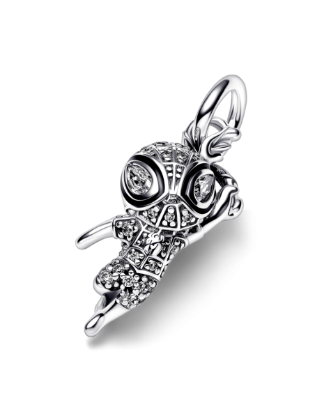 Colgante en plata de ley  Spider-Man de Marvel en Pavé
