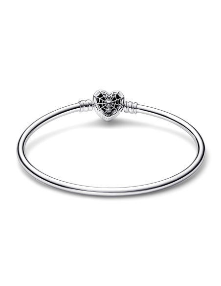 Pulsera Pandora Moments en plata de ley con cierre de Máscara Spider-Man de Marvel
