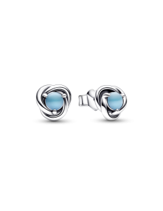 Pendientes de botón en plata de ley  Círculo Eternity...