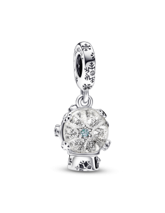 Charm Colgante en plata de ley Copo de Bola de Nieve 2